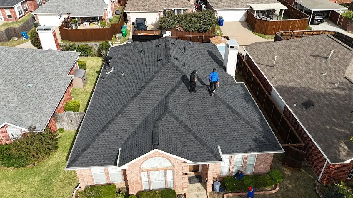 Commercial Roofing work in progress on a Spring Hill property